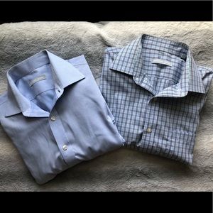 2 for 1 MEN's Michael Kors Button-Down Dress Shirts in Blue